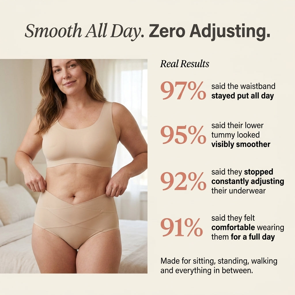 No-Roll Tummy Control Briefs — 6 Pack