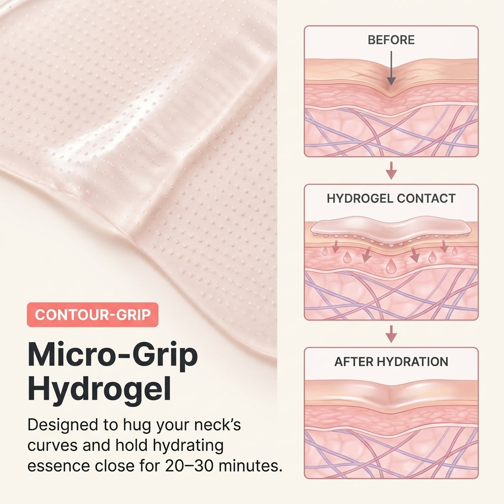 Glass Neck Hydrogel Patch
