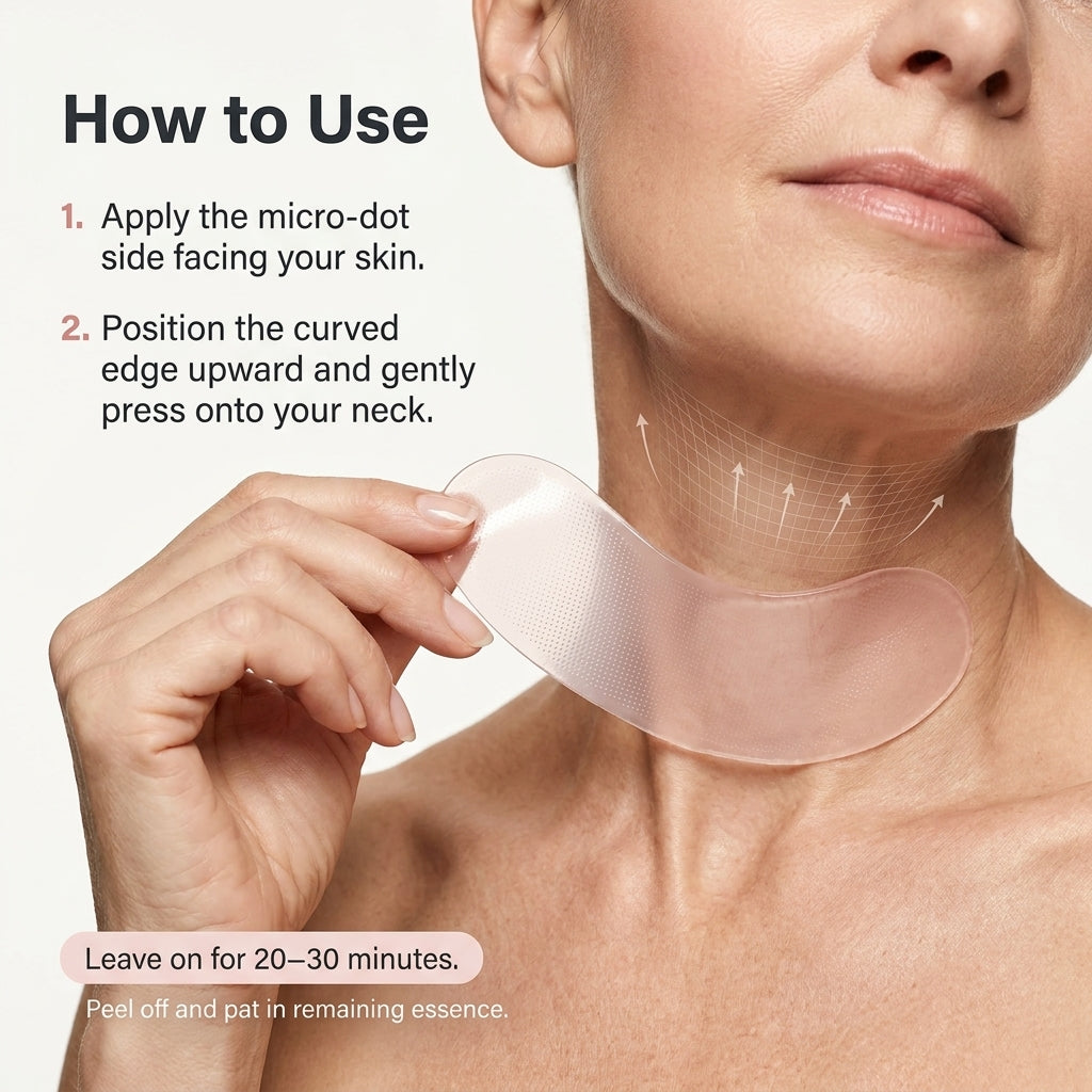 Glass Neck Hydrogel Patch