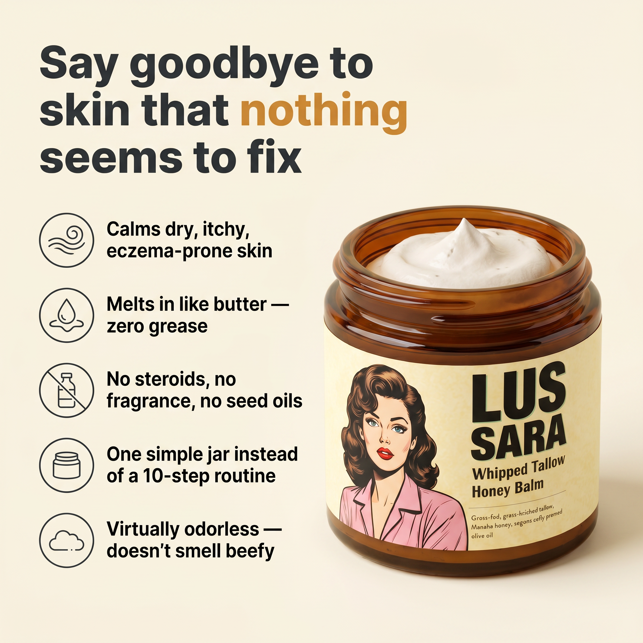 Lussara Calm Tallow + Honey