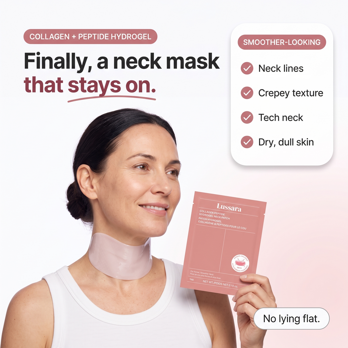 Glass Neck Hydrogel Patch