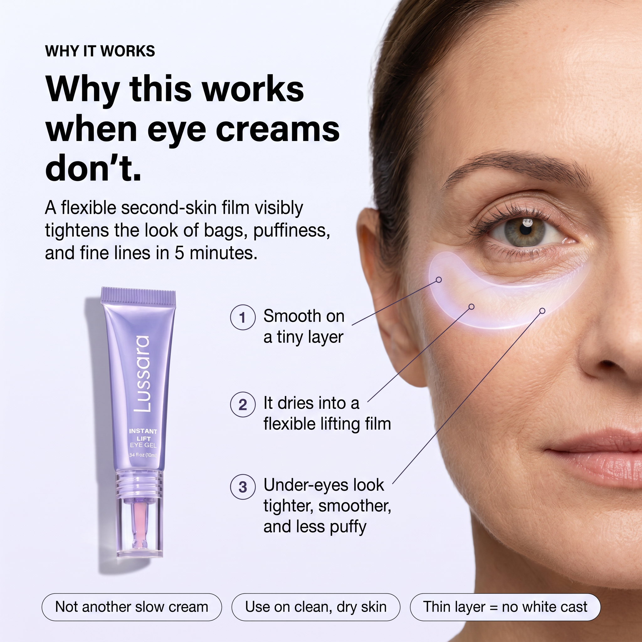 Lussara 5-Min Eye Lift Gel