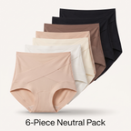No-Roll Tummy Control Briefs — 6 Pack