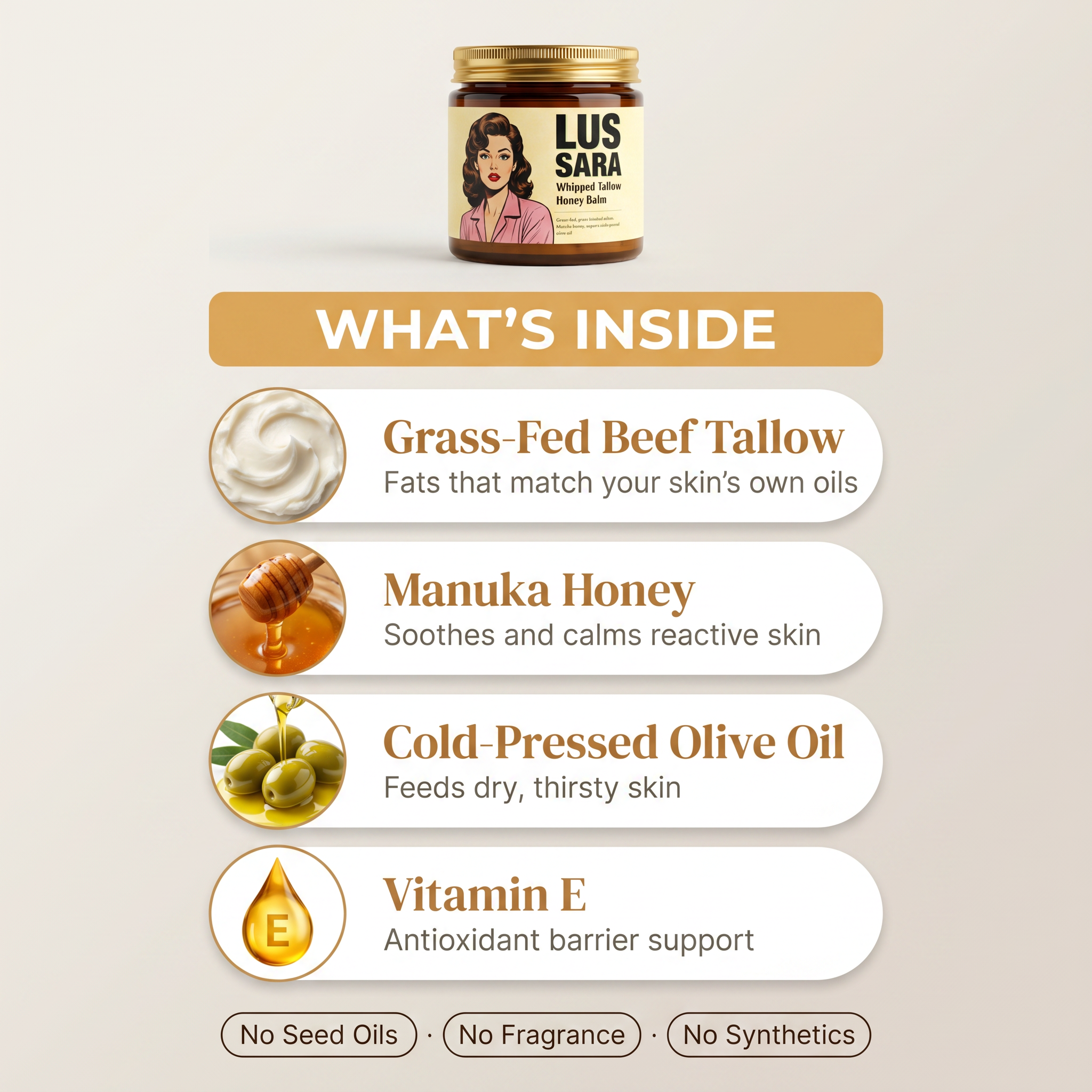 Lussara Calm Tallow + Honey