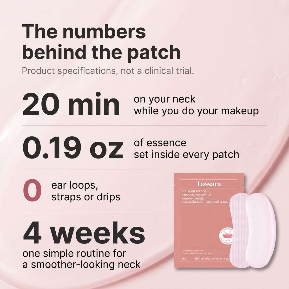 Glass Neck Hydrogel Patch